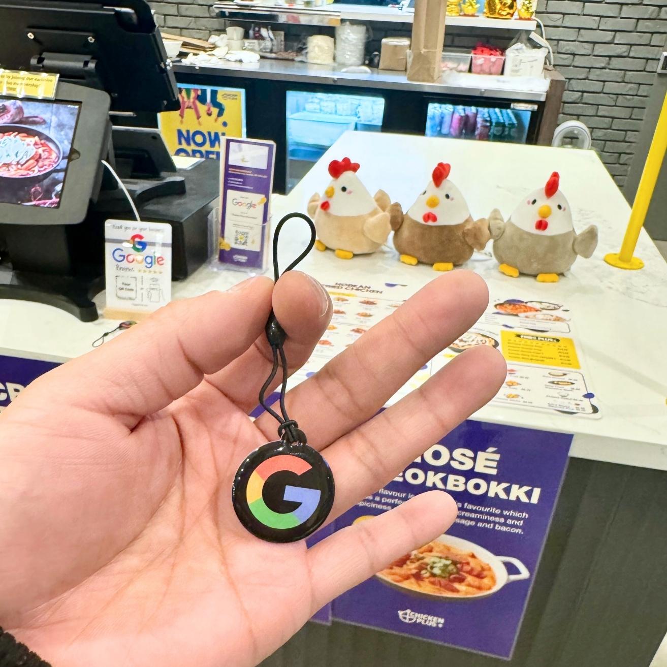 Google Review NFC "Key" Card    (Key Fob)